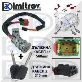 Комплект контактен ключ с клеморед Citroen C2 C3